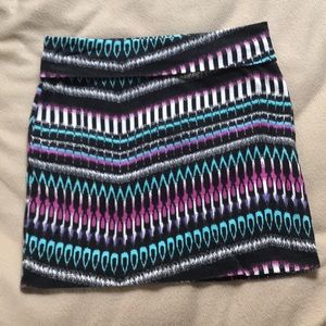 Pattern Mini Skirt